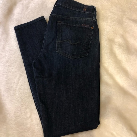 7 for all mankind gwenevere dark women’s jeans - Picture 2 of 12